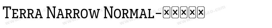 Terra Narrow Normal字体转换